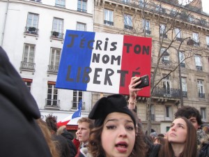 Le 11 janvier 2015 à Paris - photo  @ Florence Faucompré